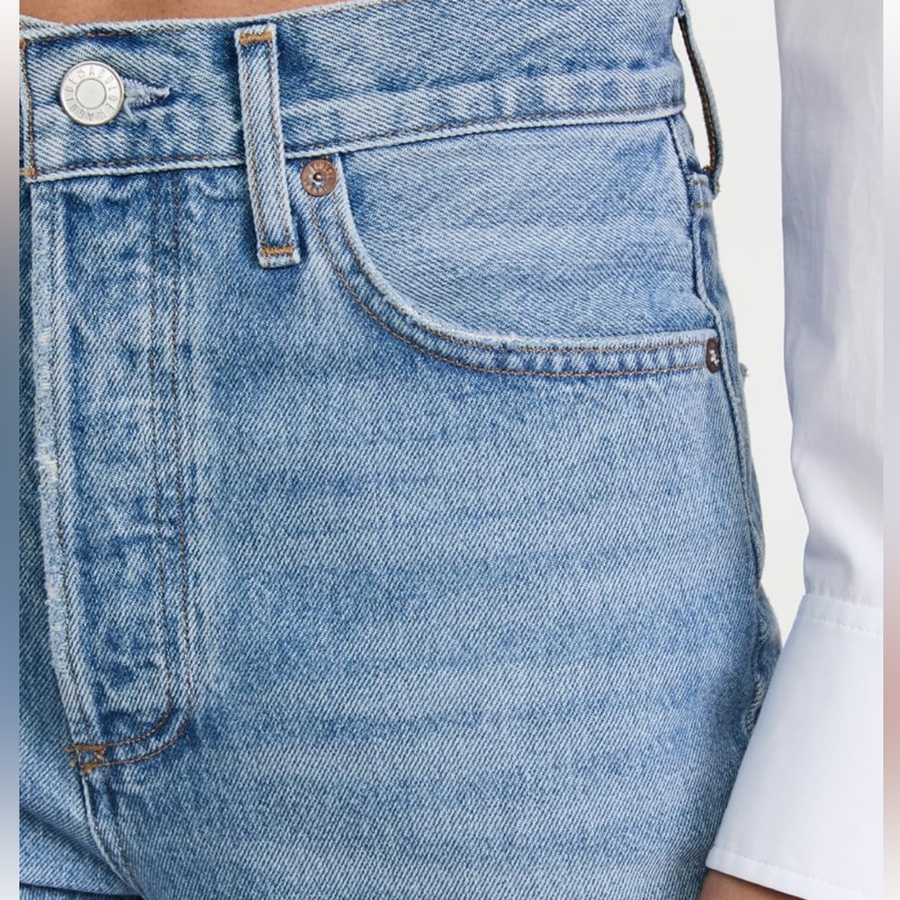 Agolde Riley High Rise Straight Crop Jeans - Picture 4 of 7